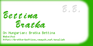 bettina bratka business card